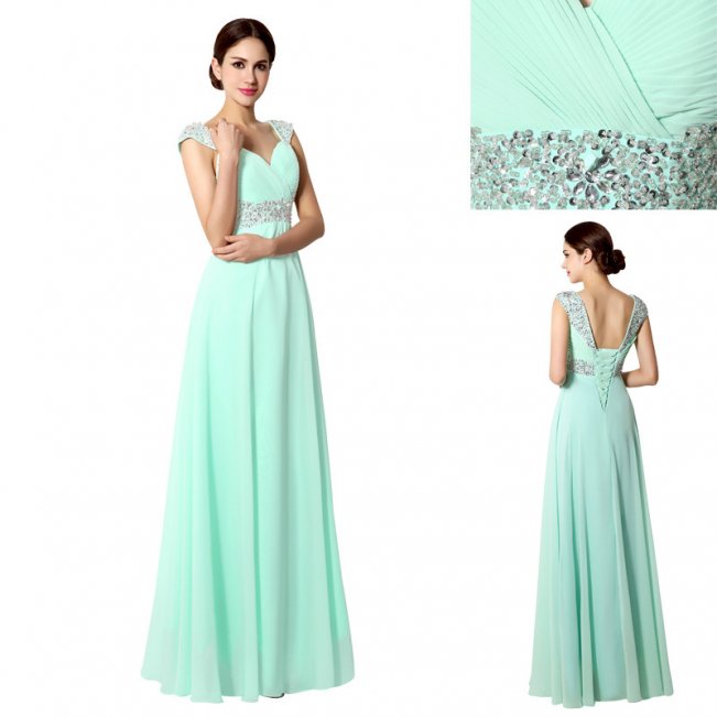 Yellow Burgundy Mint Green Long Evening Gowns 8469823189#