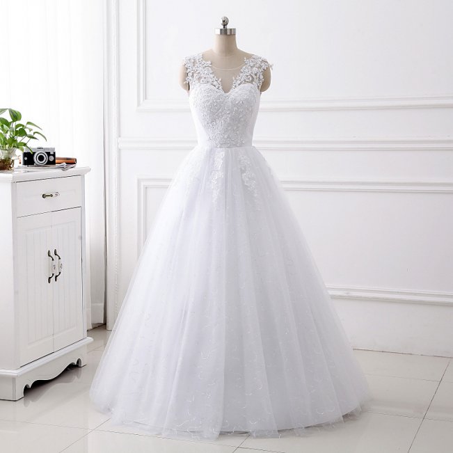 Cheap A Line Wedding Dress for Bride 8507583410#