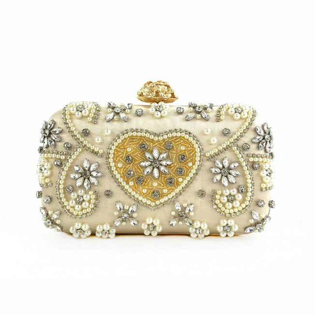 3 Colors High Quality Embroidered Clutches #88211591142