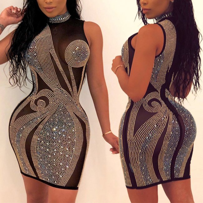 Sparkly Bodycon Mini Dress #88211592195