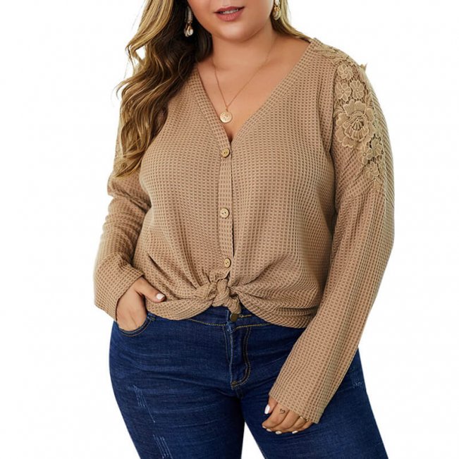 Curve Plus Size Knitted Tops 88211592440#