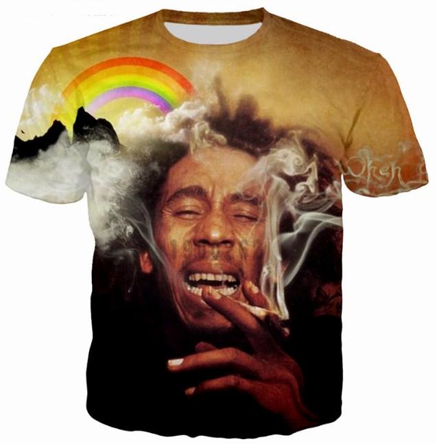 Latest Fashion Summer Men/Women Reggae Star Bob Marley Harajuku Style Funny 3d Print Casual T-shirt Unisex Shirts 8402171788#