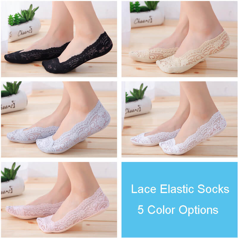 Summer Lace Elastic Socks Wedding Shoes Bridal Socks Dance Shoes Reception Socks 8464365950#