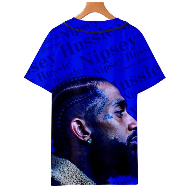 Fashion Print Nipsey Hussle Souvenir Baseball Jersey Hoodie Hot Seller Rappers T-shirt Hip Hop Art Men Women Graphic Tee Unisex 8467192518#