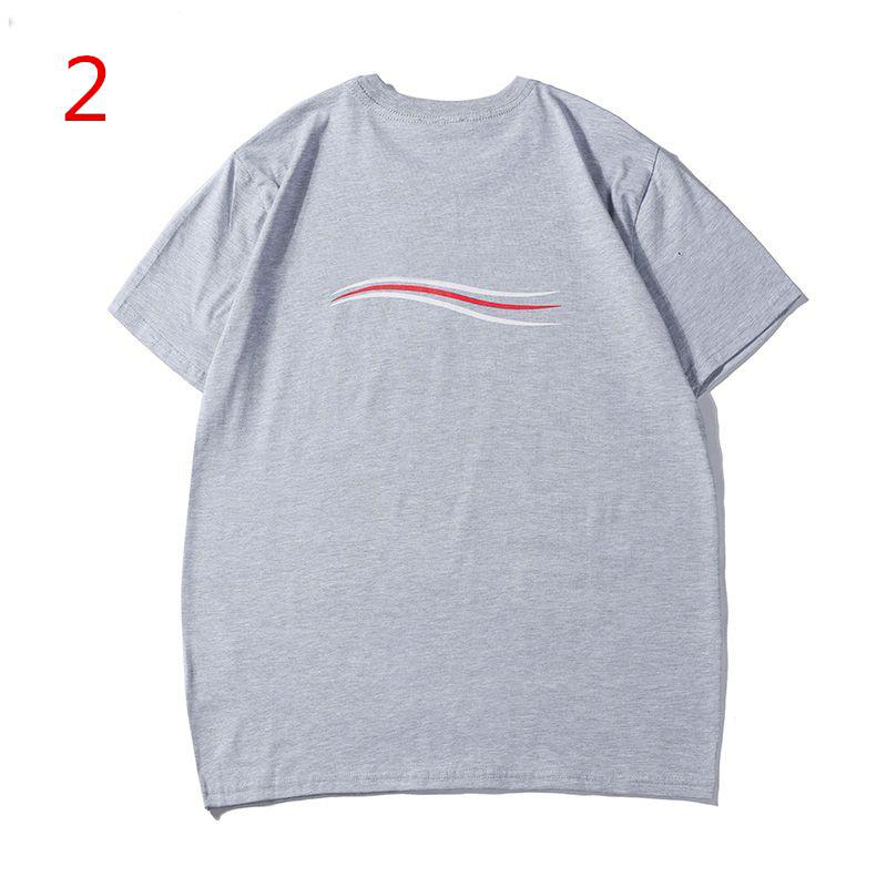 New 19SS Luxury Mens Designer T Shirt High Quality Men Women Couples Casual Short Sleeve Mens Round Neck Tees 5 Colors 8513450593#