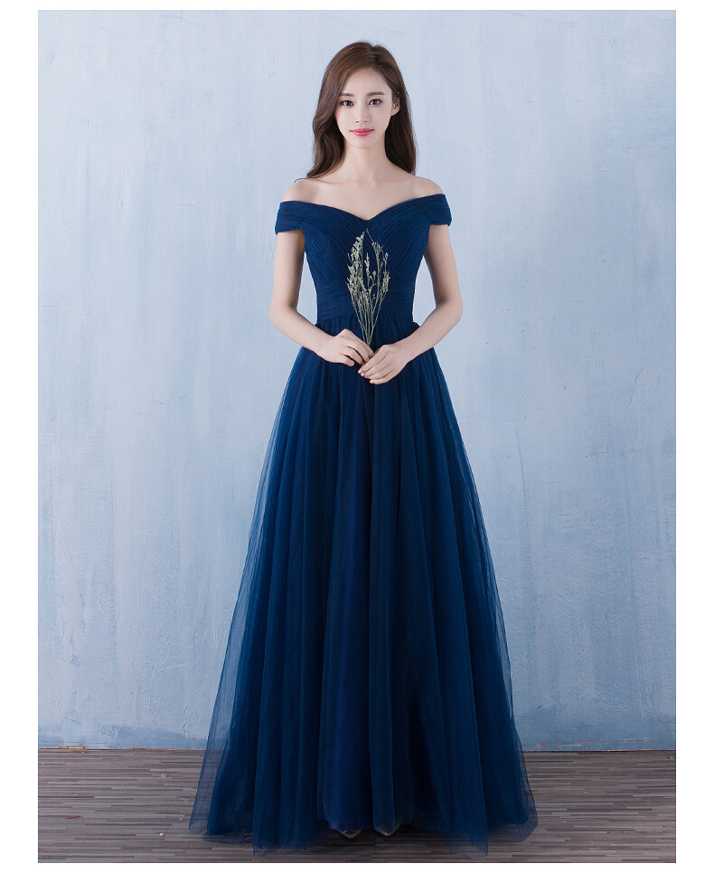 Cheap Formal Occasion Prom Gowns Evening Dresses Off Shoulder Bridesmaid Party Guest Floor Length Long Real Images 8513523910#