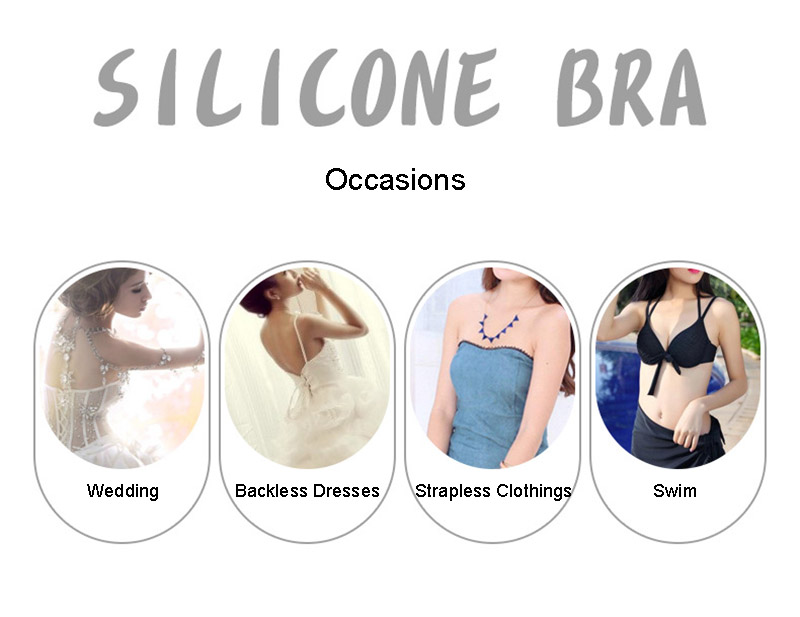 High Quality Silicone Bridal Bra With Wire Support 88211592245#