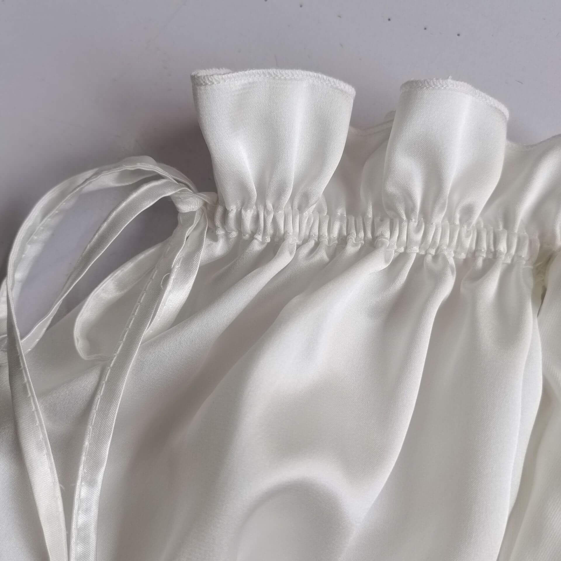 Puff Sleeve Mini Bodycon Dress In White 88211592295#