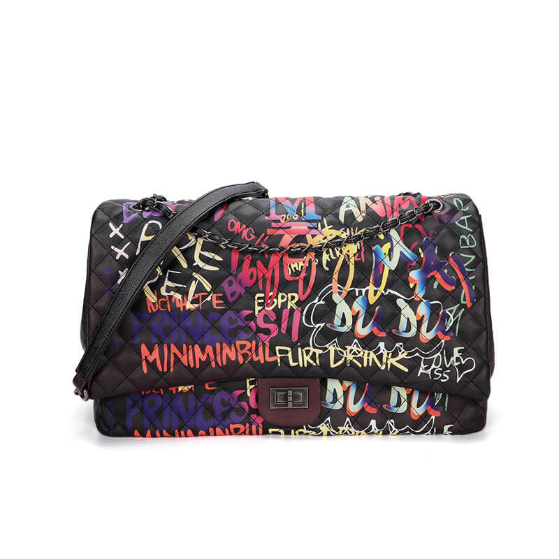 Luxury Graffiti Bag In Black 88211592397#